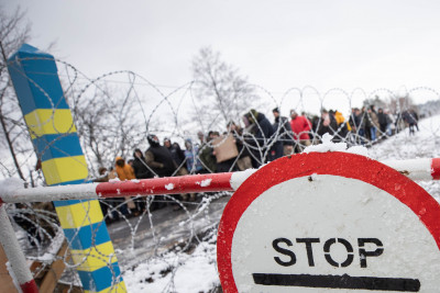 Flüchtlingsstrom an der Ukrainischen Grenze Bildrechte: nzpn